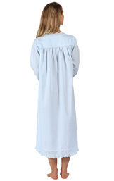 Model wearing Henrietta Nightgown - Blue image number 1