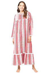 Dorothy - Victorian Long Sleeve Cotton Flannel Nightgown image number 2
