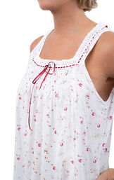 Eloise - Victorian Sleeveless Cotton Nightgown image number 2