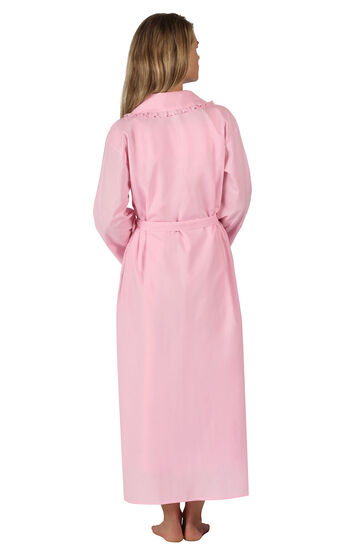 Model wearing Abigail Robe - Pink