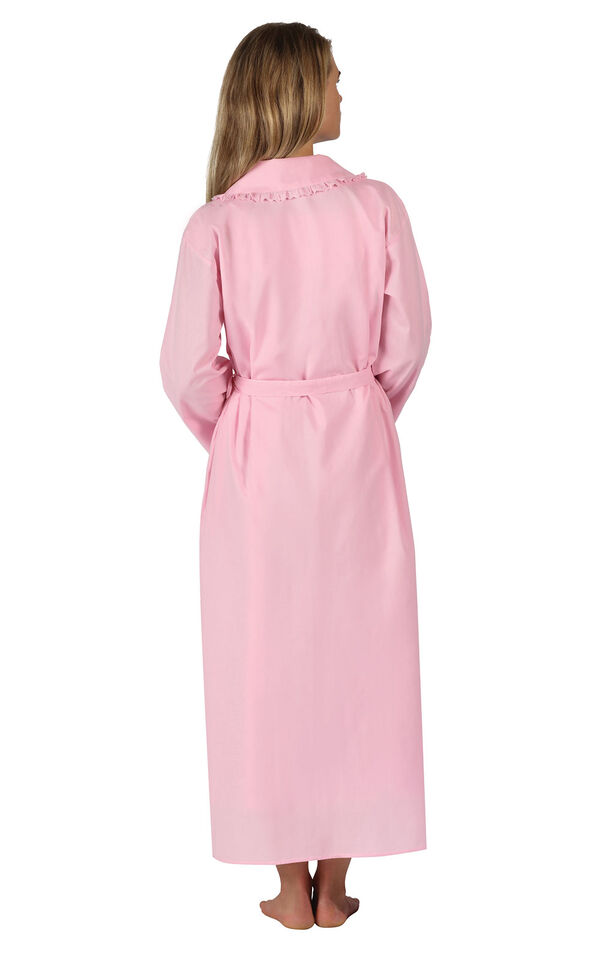 Model wearing Abigail Robe - Pink image number 1