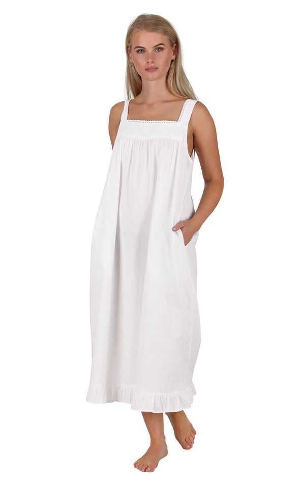 Adeline - Sleeveless Vintage Womens Nightgown image number 0