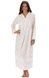 Model wearing Annabelle Nightgown - Vintage Rose image number 0