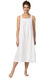 Meghan - Victorian Sleeveless Cotton Nightgown - White