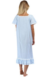 Model wearing Evelyn Nightgown - Blue image number 1