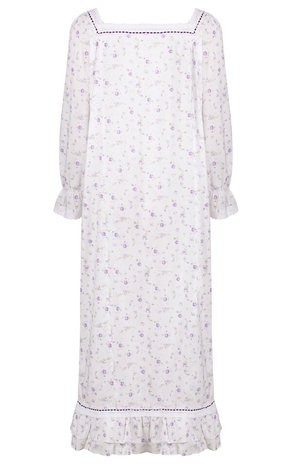 Model wearing Martha Nightgown in Lilac Rose for Women