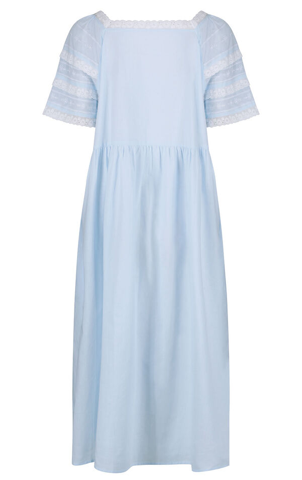 Model wearing Amanda Nightgown - Blue image number 1