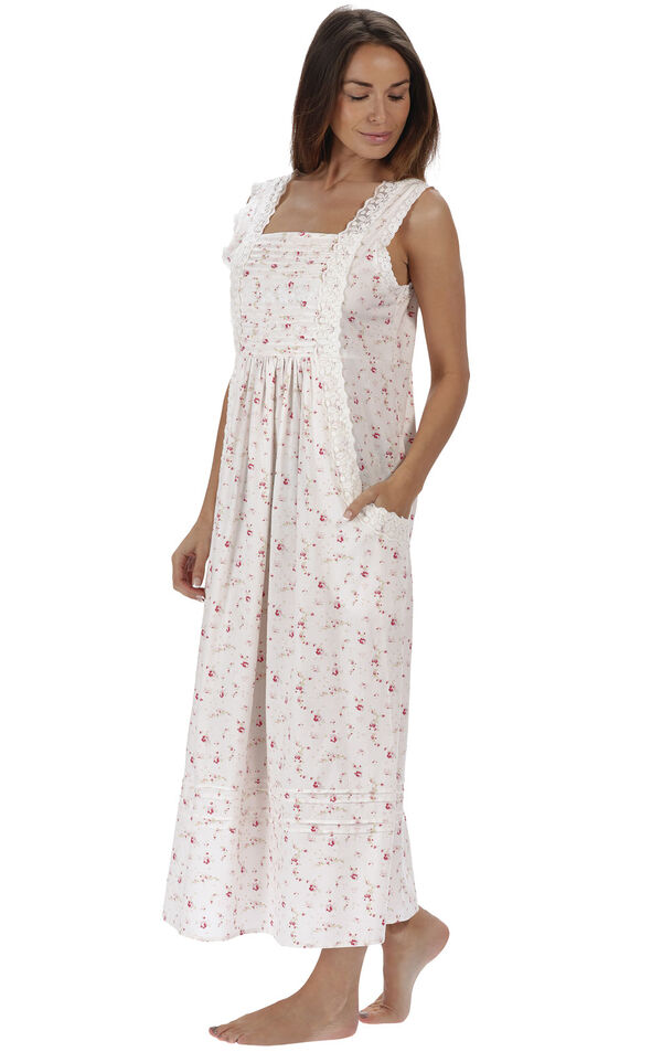 Rebecca Nightgown - Vintage Rose
