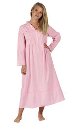 Model wearing Annabelle Nightgown - Pink image number 0