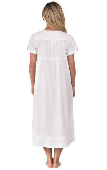 Model wearing Lara Nightgown - White