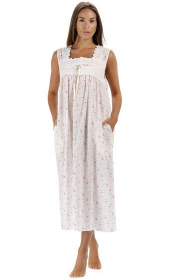 Laurel - 100 Percent Cotton Vintage Nightgown for Women