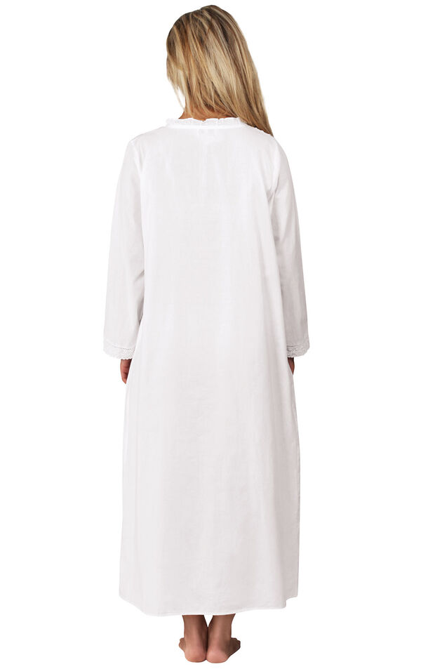 Model wearing Annabelle Nightgown - White image number 1