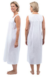 Laurel - 100 Percent Cotton Vintage Nightgown for Women image number 1