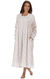 Henrietta - 100% Cotton Long Sleeve Vintage Nightgown - Vintage Rose
