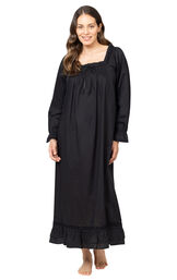 Martha - Victorian Long Sleeve Cotton Nightgown image number 7
