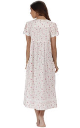 Model wearing Lara Nightgown - Vintage Rose image number 1