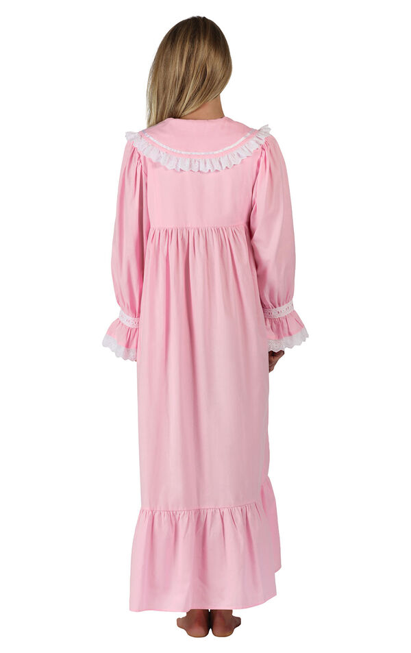 Model wearing Amelia Nightgown - Pink