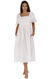 Amanda - Short Sleeve Vintage Ladies Nightgown - White