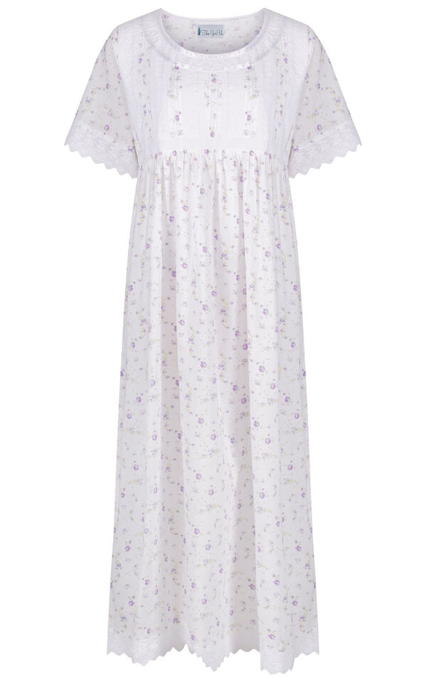 Model wearing Helena Nightgown in Lilac Rose for Women image number 2