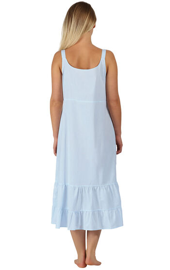 Ruby - Sleeveless Summer Nightgown Dress for Women - Blue