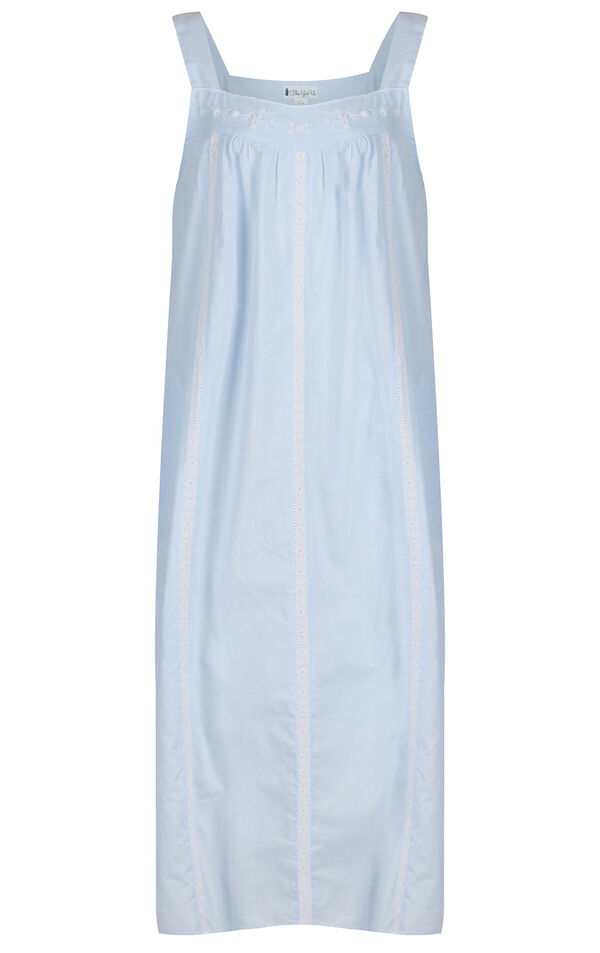 Model wearing Meghan Nightgown in Blue for Women