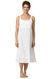 Ruby - Sleeveless Summer Nightgown Dress for Women - White