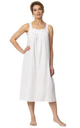Model wearing Meghan Nightgown  in White for Women image number 3