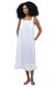 Eloise - Victorian Sleeveless Cotton Nightgown - White