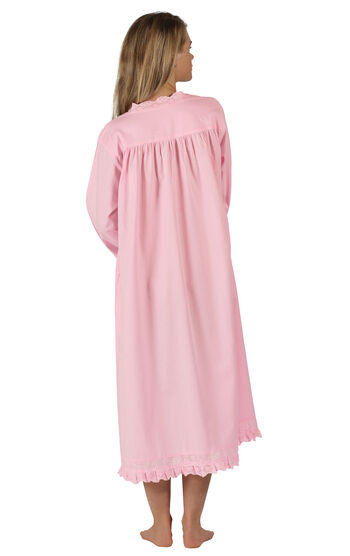 Model wearing Henrietta Nightgown - Pink