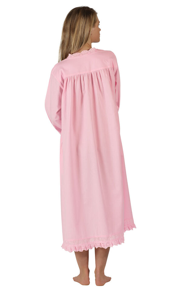 Model wearing Henrietta Nightgown - Pink image number 1