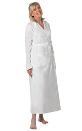 Abigail - Vintage-Inspired Lightweight Womens Cotton Robe image number 1