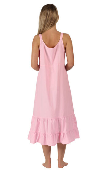 Model wearing Ruby Nightgown in Pink