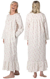 Charlotte - Long Sleeve Victorian Nightgown for Women image number 1