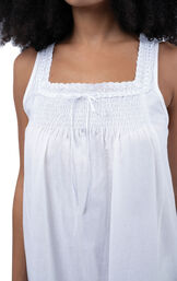 Eloise - Victorian Sleeveless Cotton Nightgown image number 4
