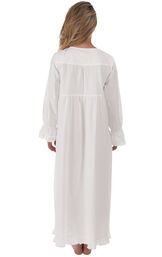 Model wearing Isabella Nightgown - White image number 1