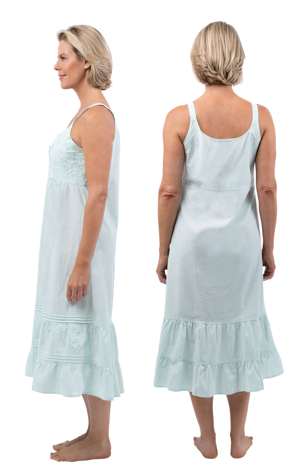 Sea Glass Womens Summer Nightgown, Nightgown Dresses for Women